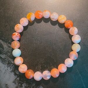flower agate bracelet